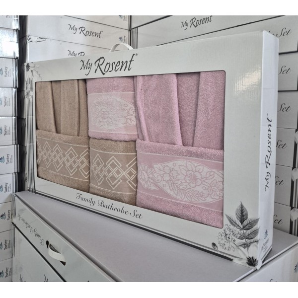 Set halate baie 6 piese – Eleganță și confort premium pentru întreaga familie SH2 Set halate baie 6 piese – Eleganță și confort premium pentru întreaga familie SH2