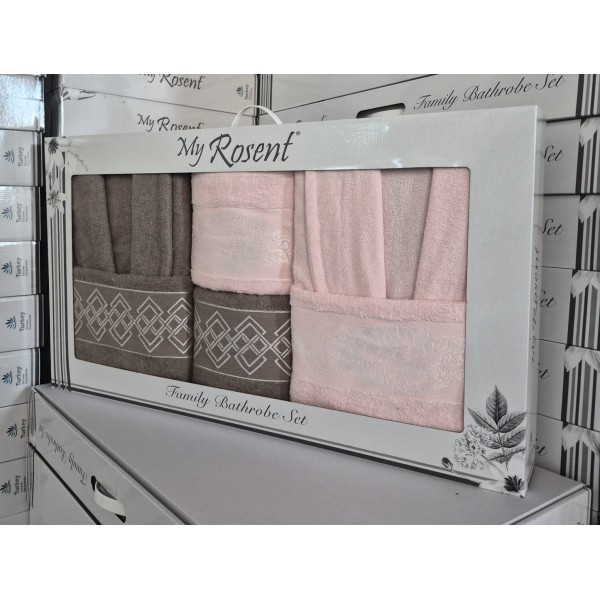 Set halate baie 6 piese – Eleganță și confort premium pentru întreaga familie SH3 Set halate baie 6 piese – Eleganță și confort premium pentru întreaga familie SH3