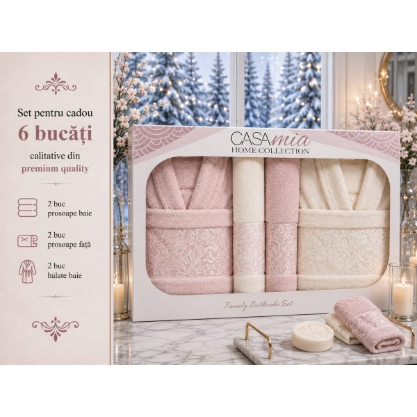 Set halate baie 6 piese – Eleganță și confort premium pentru întreaga familie SH8