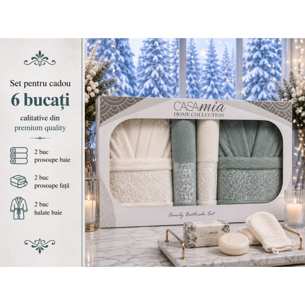 Set halate baie 6 piese – Eleganță și confort premium pentru întreaga familie SH13