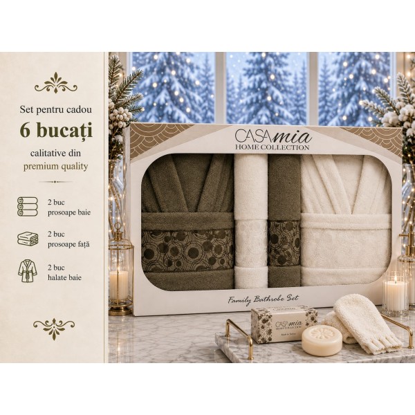 Set halate baie 6 piese – Eleganță și confort premium pentru întreaga familie SH14