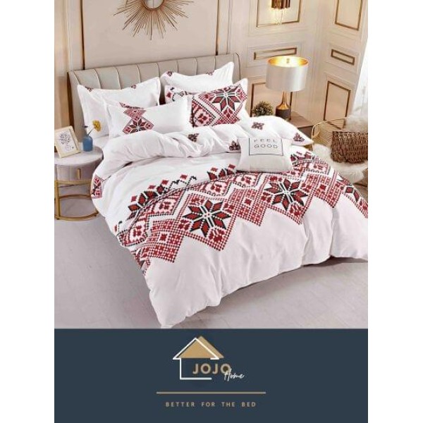 Set Lenjerie Eleganta Finet Din 4 Piese ,Pat 1 Persoana, Cearceaf de pat 155 x 230cm, JK-013 Set Lenjerie Eleganta Finet Din 4 Piese ,Pat 1 Persoana, Cearceaf de pat 155 x 230cm, JK-013