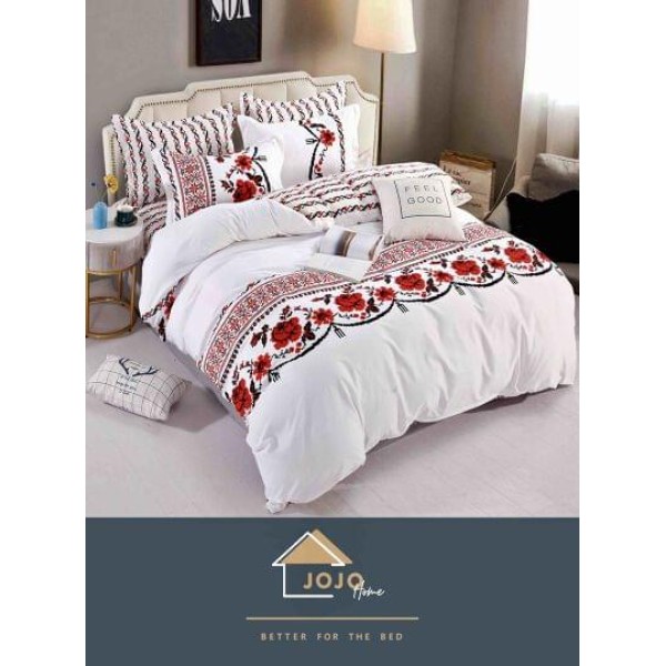 Set Lenjerie Eleganta Finet Din 4 Piese ,Pat 1 Persoana, Cearceaf de pat 155 x 230cm, JK-014 Set Lenjerie Eleganta Finet Din 4 Piese ,Pat 1 Persoana, Cearceaf de pat 155 x 230cm, JK-014