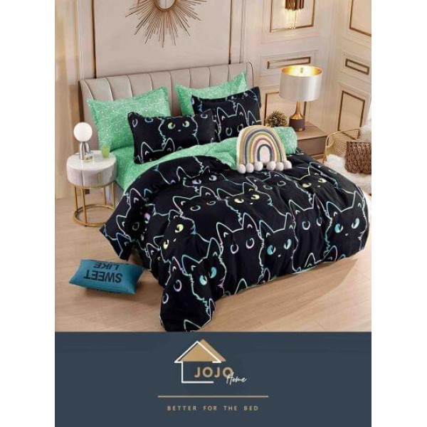 Set Lenjerie Eleganta Finet Din 4 Piese ,Pat 1 Persoana, Cearceaf de pat 155 x 230cm, JK-023 Set Lenjerie Eleganta Finet Din 4 Piese ,Pat 1 Persoana, Cearceaf de pat 155 x 230cm, JK-023