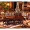 Set cadou România – Căruță din lemn cu sticlă și 6 pahare pentru băuturi SW4 Set cadou România – Căruță din lemn cu sticlă și 6 pahare pentru băuturi SW4