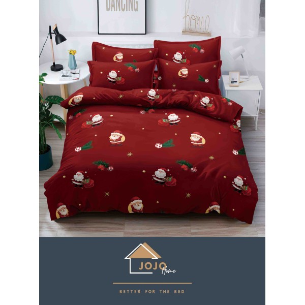 Lenjerie pat 1 PERSOANA, BUMBAC FINET, 4 piese, X-Mass Collection Jojo Home JC1P23 Lenjerie pat 1 PERSOANA, BUMBAC FINET, 4 piese, X-Mass Collection Jojo Home JC1P23