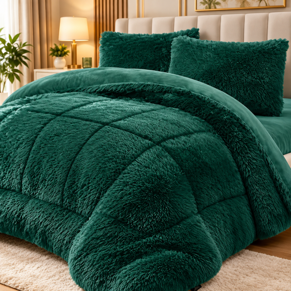Pilotă Fluffy Pufoasă – Set 3 Piese cu 2 Fețe de Pernă, 200x230 cm PFLM10 Pilotă Fluffy Pufoasă – Set 3 Piese cu 2 Fețe de Pernă, 200x230 cm PFLM10