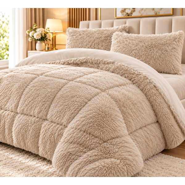 Pilotă Fluffy Pufoasă – Set 3 Piese cu 2 Fețe de Pernă, 200x230 cm PFLM3 Pilotă Fluffy Pufoasă – Set 3 Piese cu 2 Fețe de Pernă, 200x230 cm PFLM3