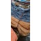 Huse/Topper pentru saltea cu elastic 180x200,maro deschis