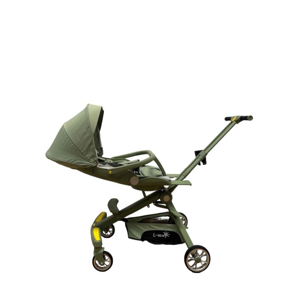 Cărucior muzical , compatibil avion, verde, l-sun c2-3 Cărucior muzical , compatibil avion, verde, l-sun c2-3