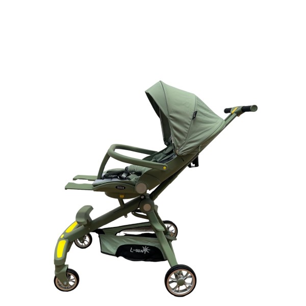 Cărucior muzical , compatibil avion, verde, l-sun c2-3 Cărucior muzical , compatibil avion, verde, l-sun c2-3