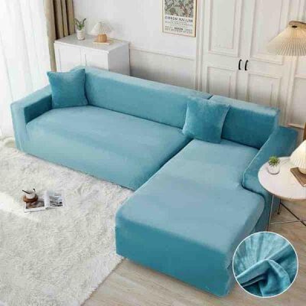 Husa de Coltar din Catifea , TURQUOISE