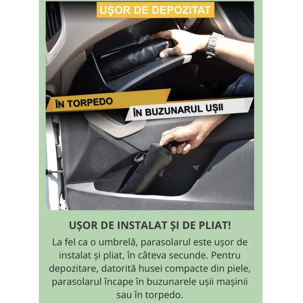 PARASOLAR AUTO PLIABIL TIP UMBRELĂ