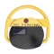 Blocator loc parcare automat, cu 2 telecomenzi si alarma, suporta 2 tone, Galben/Negru, rezistent intemperii