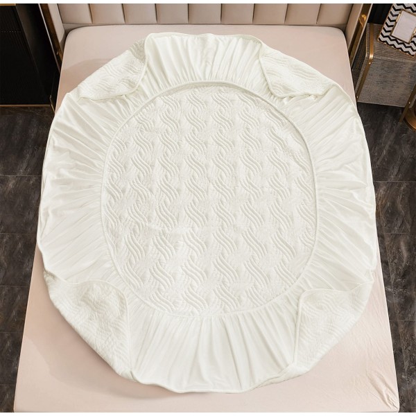 Huse/Topper pentru saltea cu elastic 180x200, ALB
