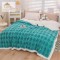 Patura cu blanita de iepure si catifea 200×230 cm PCBI2-TURQOISE