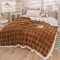 Patura cu blanita de iepure si catifea 200×230 cm PCBI4-MARO