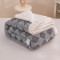 Patura cu blanita de iepure si catifea 200×230 cm PCBI5-GRI