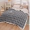 Patura cu blanita de iepure si catifea 200×230 cm PCBI5-GRI