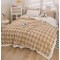 Patura cu blanita de iepure si catifea 200×230 cm PCBI7-MARO DESCHIS