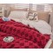 Patura cu blanita de iepure si catifea 200×230 cm PCBI3-ROSU