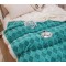 Patura cu blanita de iepure si catifea 200×230 cm PCBI2-TURQOISE