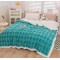 Patura cu blanita de iepure si catifea 200×230 cm PCBI2-TURQOISE
