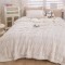 Patura cu blanita de iepure si catifea 200×230 cm PCBI6-ALB UNT