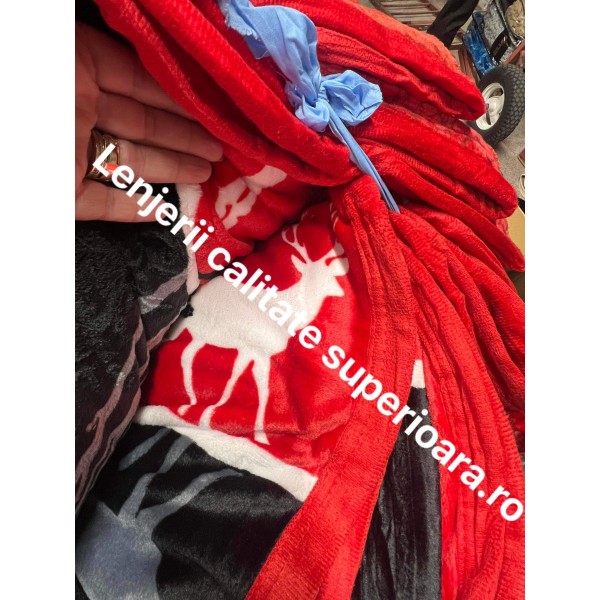 Pătură catifelată cocolino-MATERIAL GROS pentru pat dublu PJCC4