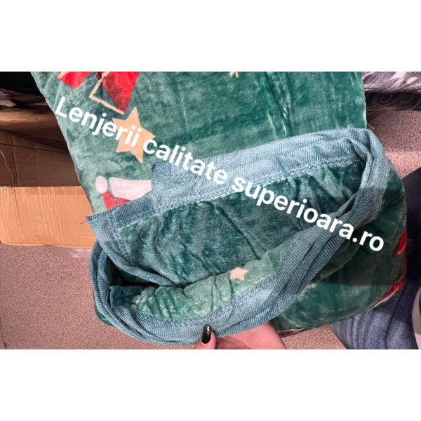 Pătură catifelată cocolino-MATERIAL GROS pentru pat dublu PJCC4