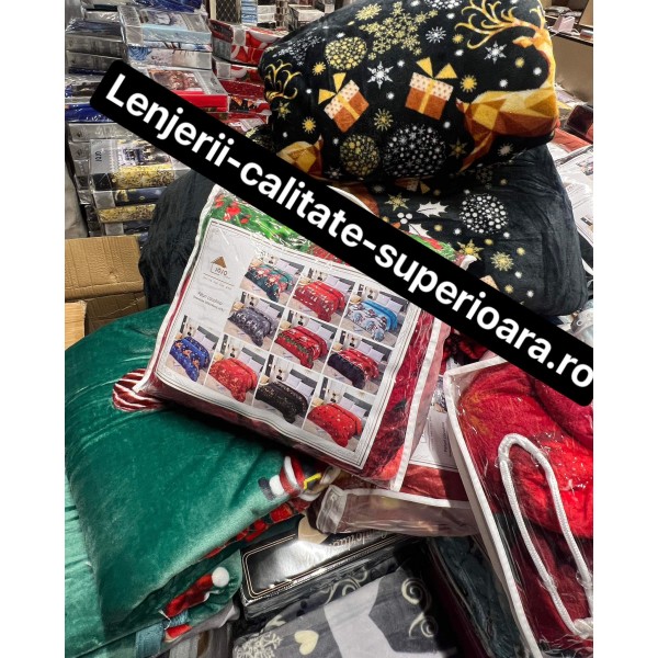 Pătură catifelată cocolino-MATERIAL GROS pentru pat dublu PJCC4