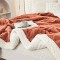 Patura CoCoLiNo tip Tricotaj cu blanita, 200x230cm, Jojo Home, Somon Patura CoCoLiNo tip Tricotaj cu blanita, 200x230cm, Jojo Home, Somon