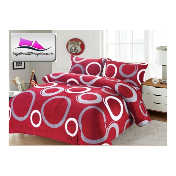 Lenjerie Cocolino 4 piese cu elastic pentru pat dublu CEY1 Lenjerie Cocolino 4 piese cu elastic pentru pat dublu CEY1
