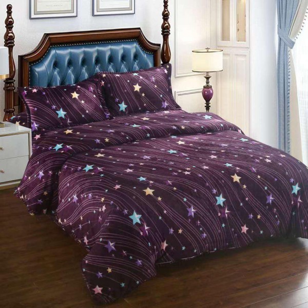 Lenjerie Cocolino 4 piese cu elastic pentru pat dublu CEY7