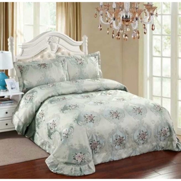 Cuvertura SATIN Lux, Pat Dublu, 3 Piese, Cod CS8819-08 Cuvertura SATIN Lux, Pat Dublu, 3 Piese, Cod CS8819-08