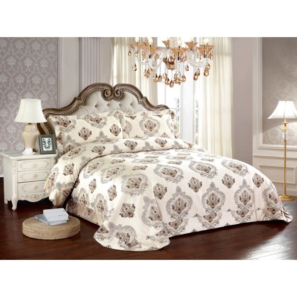 Cuvertura SATIN Lux, Pat Dublu, 3 Piese, Cod CS8819-20 Cuvertura SATIN Lux, Pat Dublu, 3 Piese, Cod CS8819-20