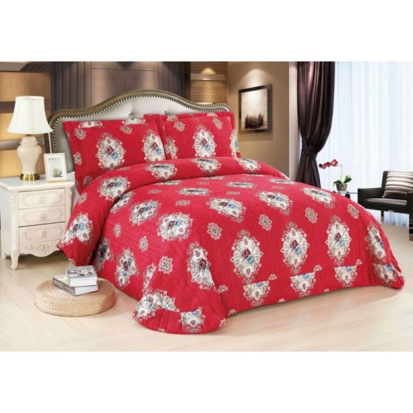 Cuvertura SATIN Lux, Pat Dublu, 3 Piese, Cod CS8819-28 Cuvertura SATIN Lux, Pat Dublu, 3 Piese, Cod CS8819-28