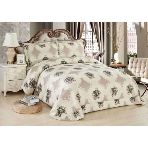 Cuvertura SATIN Lux, Pat Dublu, 3 Piese, Cod CS8819-30 Cuvertura SATIN Lux, Pat Dublu, 3 Piese, Cod CS8819-30