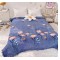 Cuvertura de pat din Catifea COD: FLO01 Cuvertura de pat din Catifea COD: FLO01