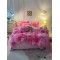 Lenjerie De Pat Pufoasa FLUFFY - Roz