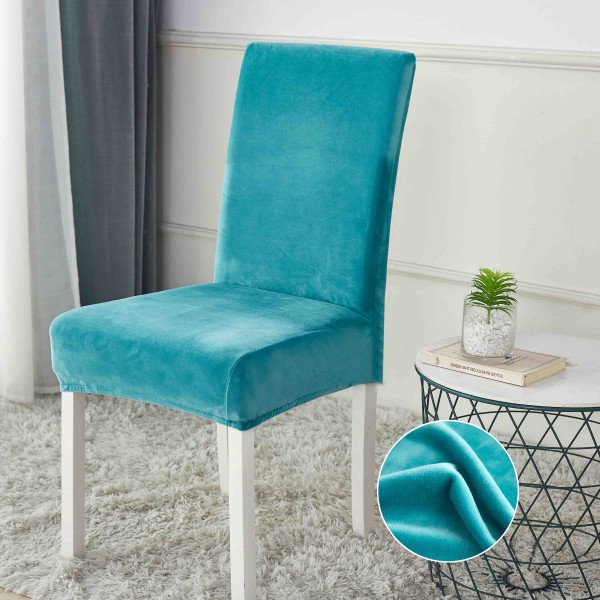 Set 6 huse universale pentru scaun, CATIFEA, Jojo Home, TURQOISE, HJSC5