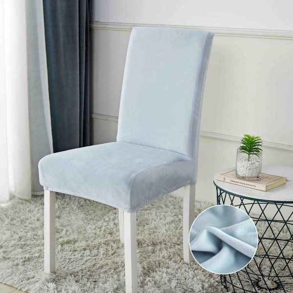 Set 6 huse universale pentru scaun, CATIFEA, Jojo Home, LIGHT GREY, HJSC6