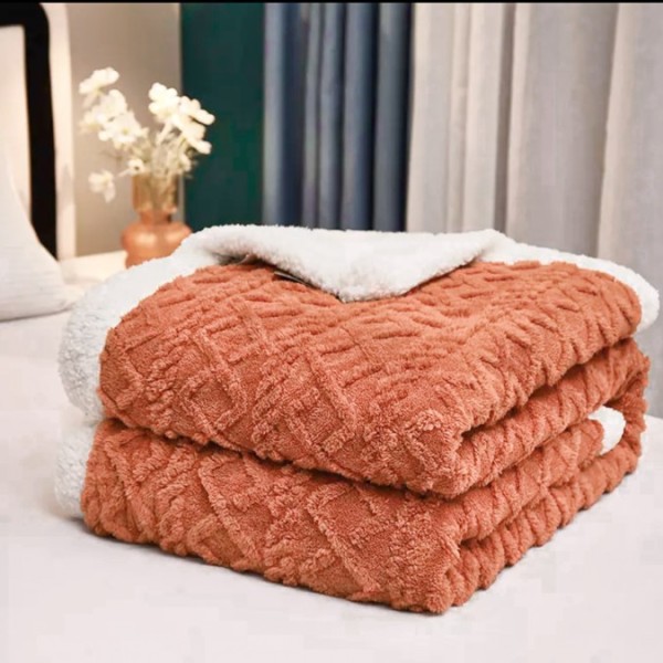 Patura CoCoLiNo tip Tricotaj cu blanita, 200x230cm, Jojo Home, Somon Patura CoCoLiNo tip Tricotaj cu blanita, 200x230cm, Jojo Home, Somon