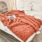 Patura CoCoLiNo tip Tricotaj cu blanita, 200x230cm, Jojo Home, Somon Patura CoCoLiNo tip Tricotaj cu blanita, 200x230cm, Jojo Home, Somon