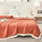 Patura CoCoLiNo tip Tricotaj cu blanita, 200x230cm, Jojo Home, Somon Patura CoCoLiNo tip Tricotaj cu blanita, 200x230cm, Jojo Home, Somon