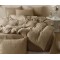 Lenjerie pat dublu, JACQUARD FINETAT, 6 piese, Jojo Home, Bej