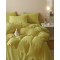 Lenjerie pat dublu, JACQUARD FINETAT, 6 piese, Jojo Home, Galben lemon