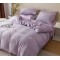 Lenjerie pat dublu, JACQUARD FINETAT, 6 piese, Jojo Home, Lila
