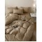 Lenjerie pat dublu, JACQUARD FINETAT, 6 piese, Jojo Home, Bej