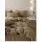 Lenjerie pat dublu, JACQUARD FINETAT, 6 piese, Jojo Home, Bej